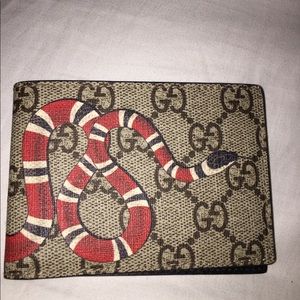 King snake print GG wallet Authentic